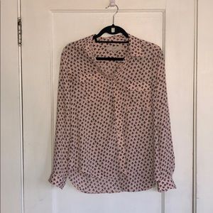 LOFT Pink blouse, button down